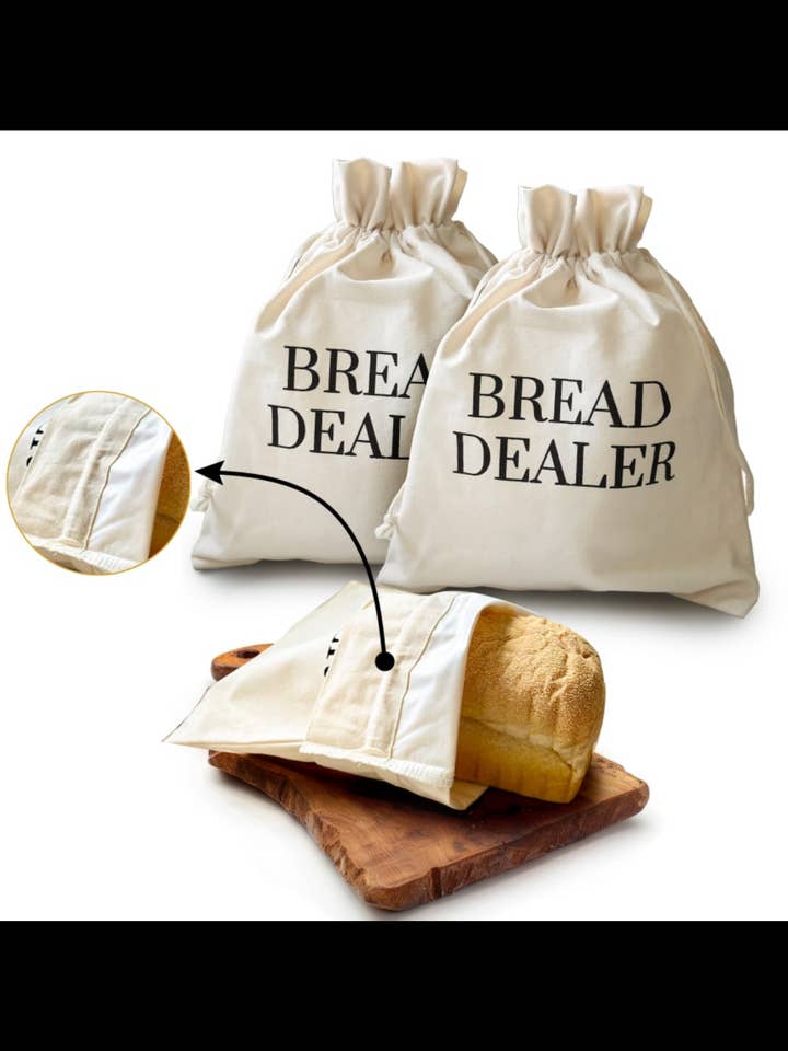 Återanvändbar brödpåse, surdegstillbehör, ”brödhandlare” för wholesale av Salt & York