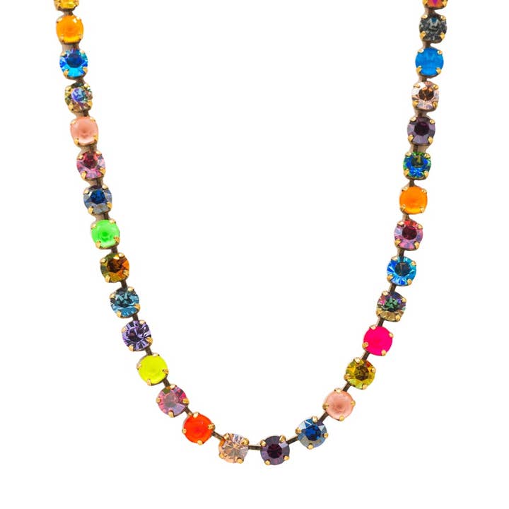 TOVA - Wholesale Link & Chain Necklace - Oakland in Watermelon Mix3