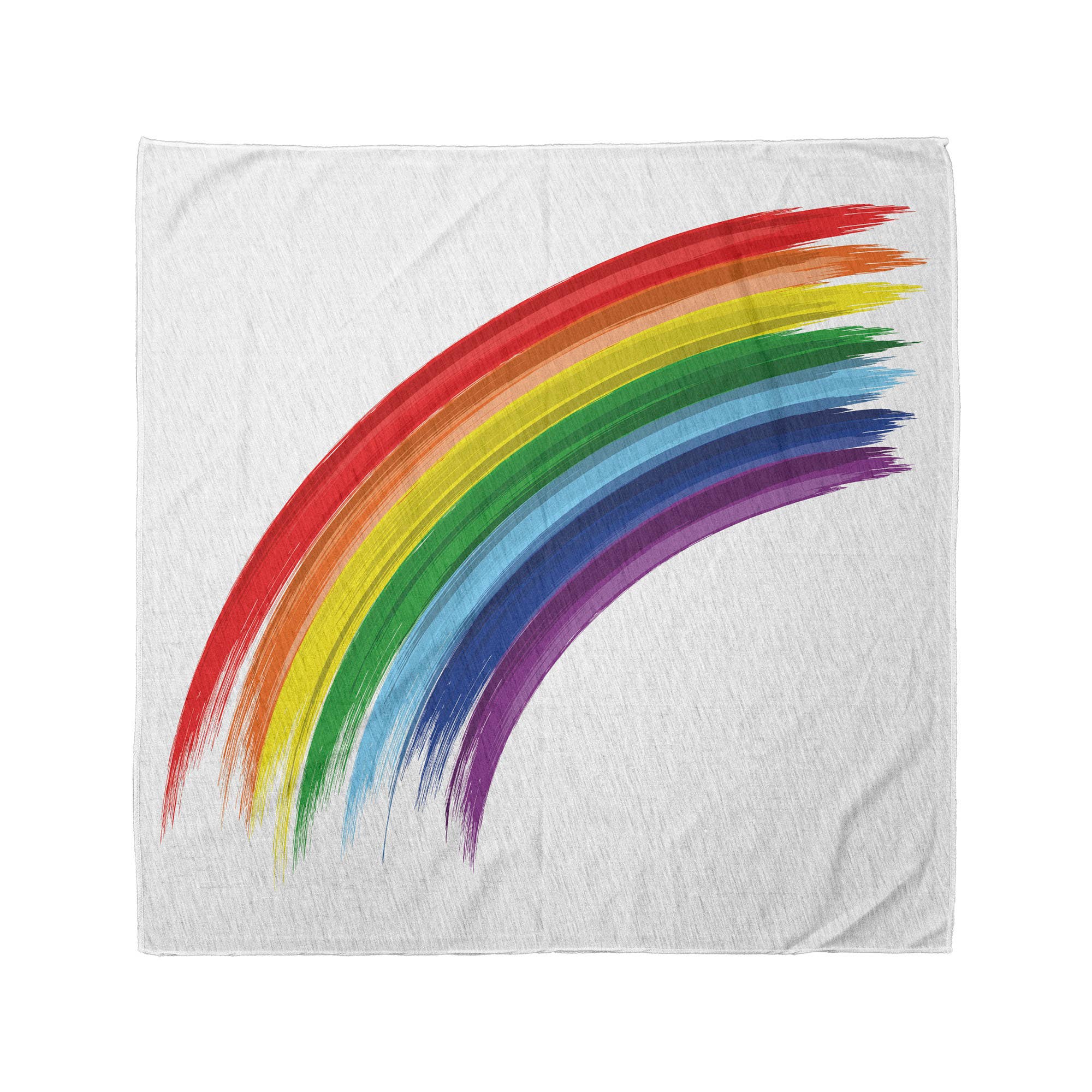 Ambesonne - Wholesale Bandana - Unisex - Rainbow Bandana Unisex Love Freedom Brush Style Print 22"
