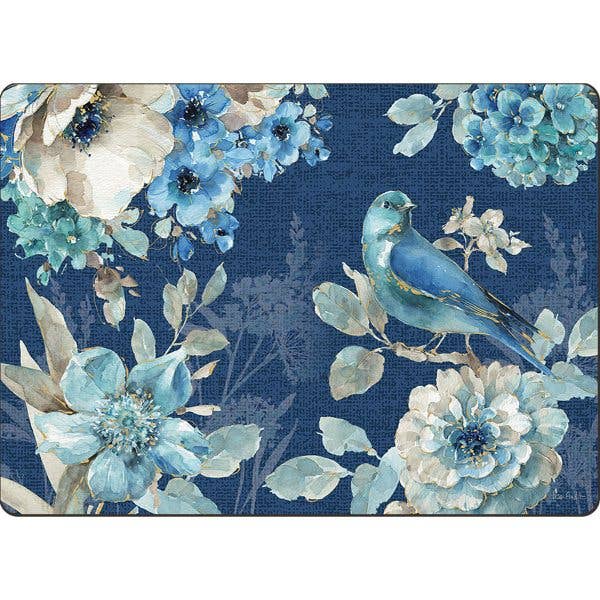 Cala Home Indigold Dark Decorative Hardboard Placemats for wholesale by CounterArt/Highland Home/Thirstystone