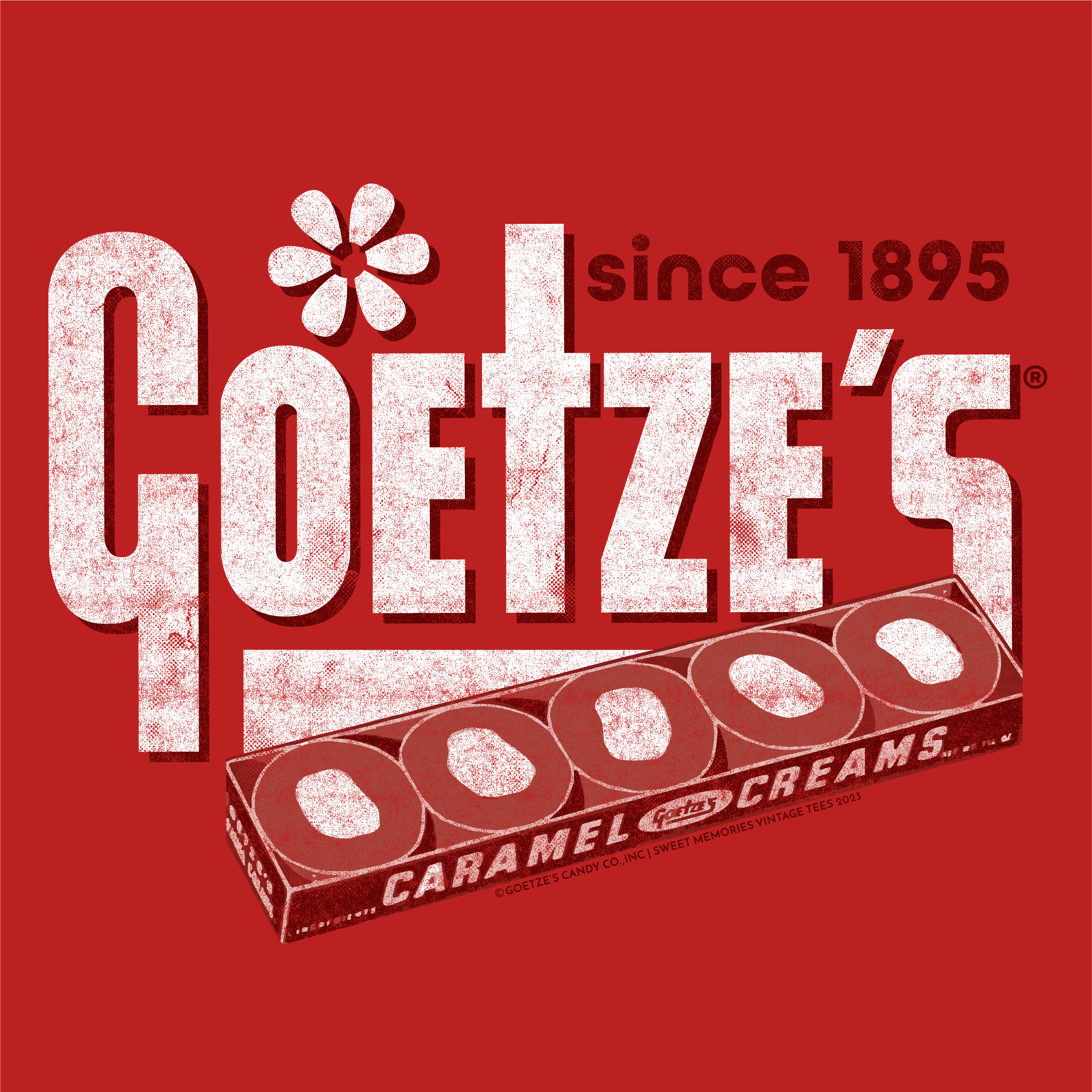 www.sweetvintagetees.com - Wholesale Screen Printed T-Shirt - Unisex - Goetze's® Caramel Creams | Vintage Advertisement Unisex Tee1