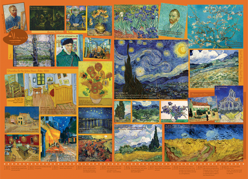 Cheatwell Games – wholesale Puzzle – Adult – Van Gogh 1000 Piece Jigsaw Puzzle - Poster Included1