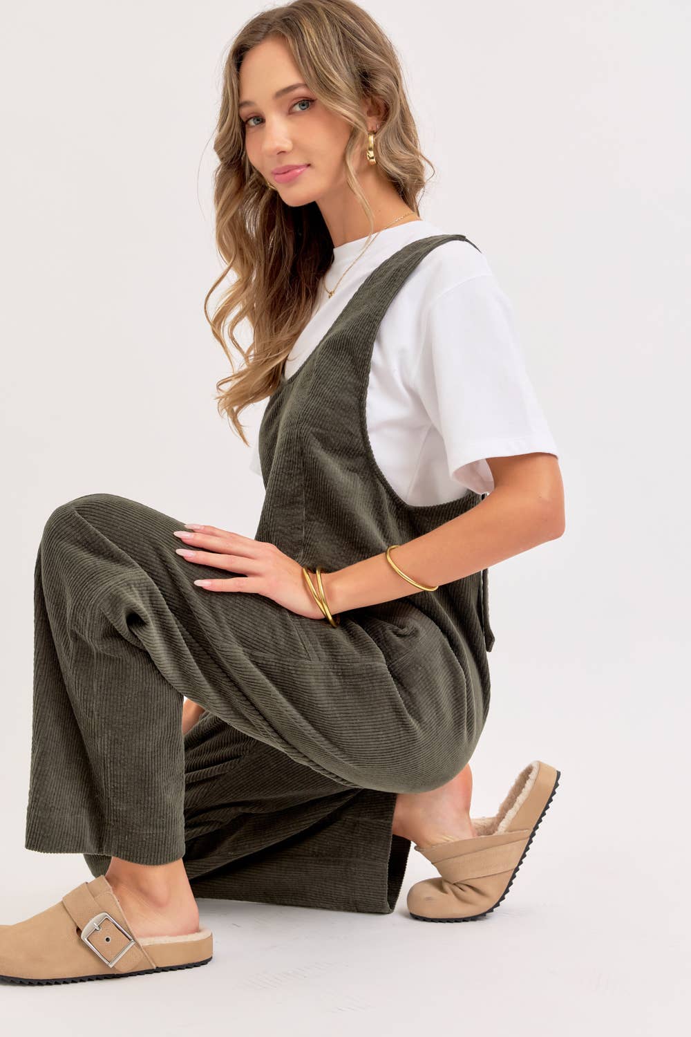 Sweet Lovely by Jen - Wholesale Overalls - Women's - PULL-ON-STYLE CORDUROY OVERALL JUMPSUIT55