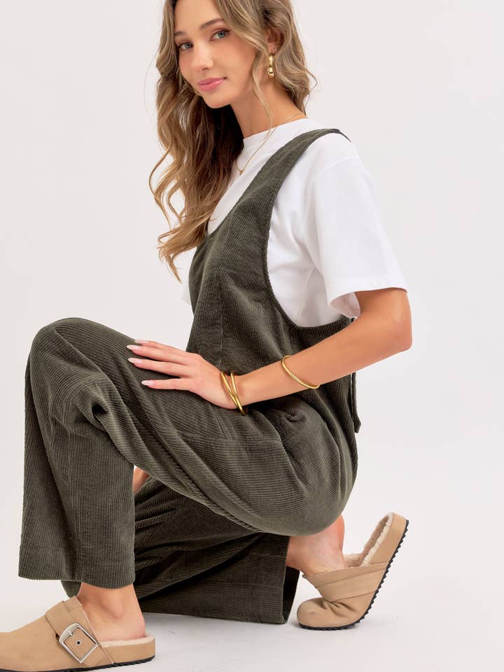 Sweet Lovely by Jen - Wholesale Overalls - Women's - PULL-ON-STYLE CORDUROY OVERALL JUMPSUIT55