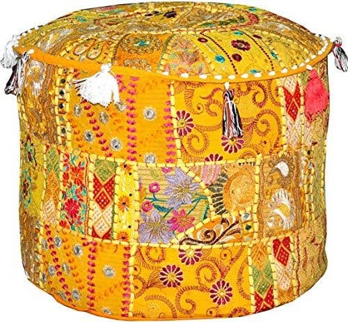 Aakriti Inc. - Wholesale Pouf - Aakriti Gallery Indian Pouf Footstool Ethnic Pouf Cover58