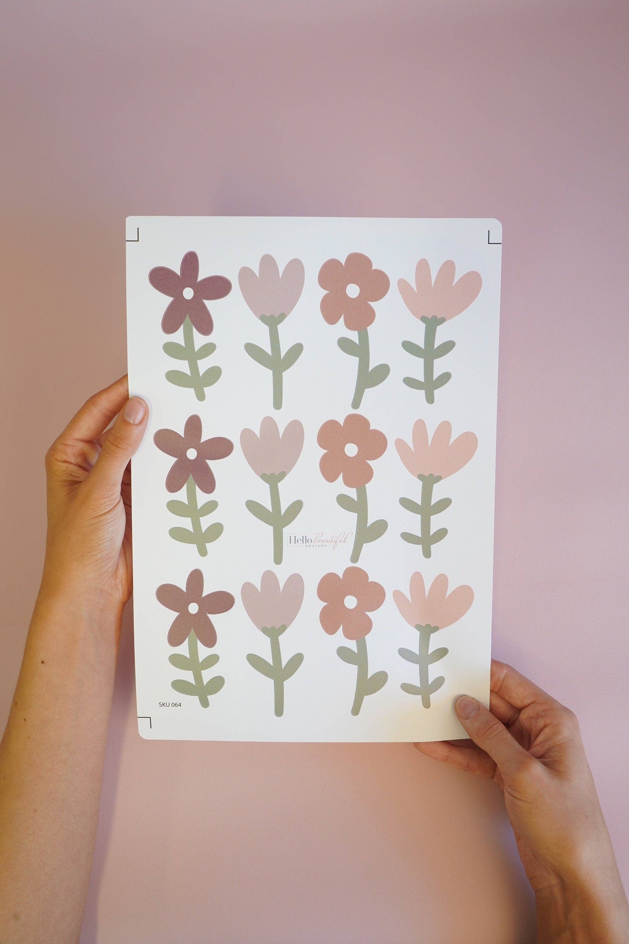 Hello Beautiful Designs – wholesale Wall decal/stickers – Flower Wall Sticker Nursery Wall Sticker Girls Bedroom Decor Girl Wall Sticker Kids Room  Floral Wall Sticker Girl Nursery Decor Wall Decals9