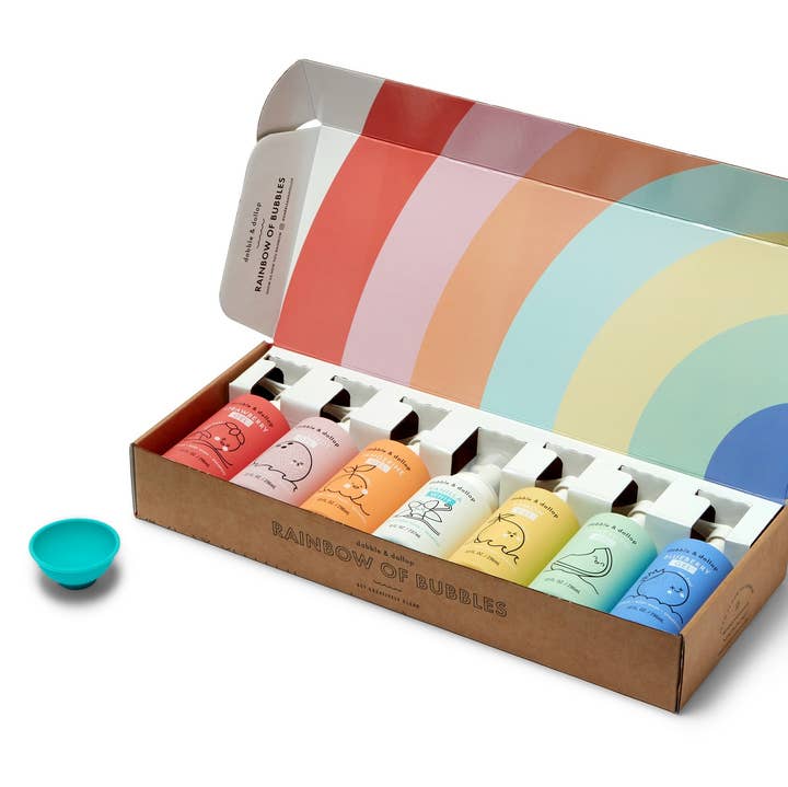 Dabble & Dollop® - Wholesale Bath & Body Set - Baby - Rainbow of Bubbles Ultimate Bath Gift Set