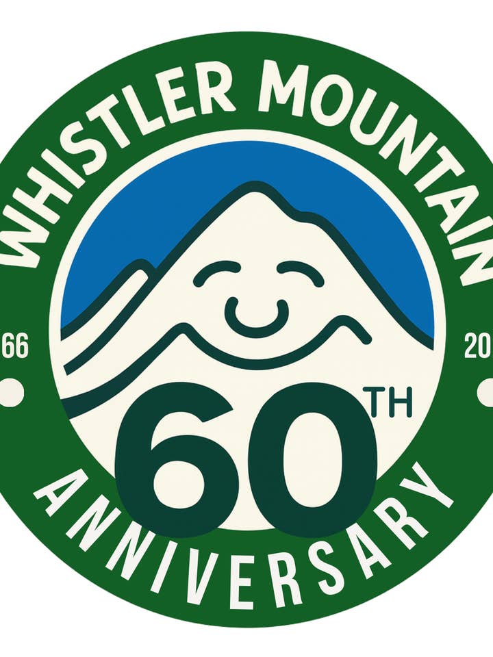 Whistler 60th Anniversary Sticker 7 for wholesale by Northwest By Nature