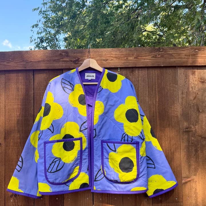 Joolee - Wholesale Jacket - Women's - Purple garden quilting jacket0
