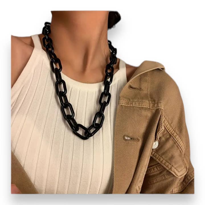 Kinky Pleasure - Wholesale Choker/collar - Kinky Pleasure - T073 - Hard Play Choker Chain - 3 Colors5