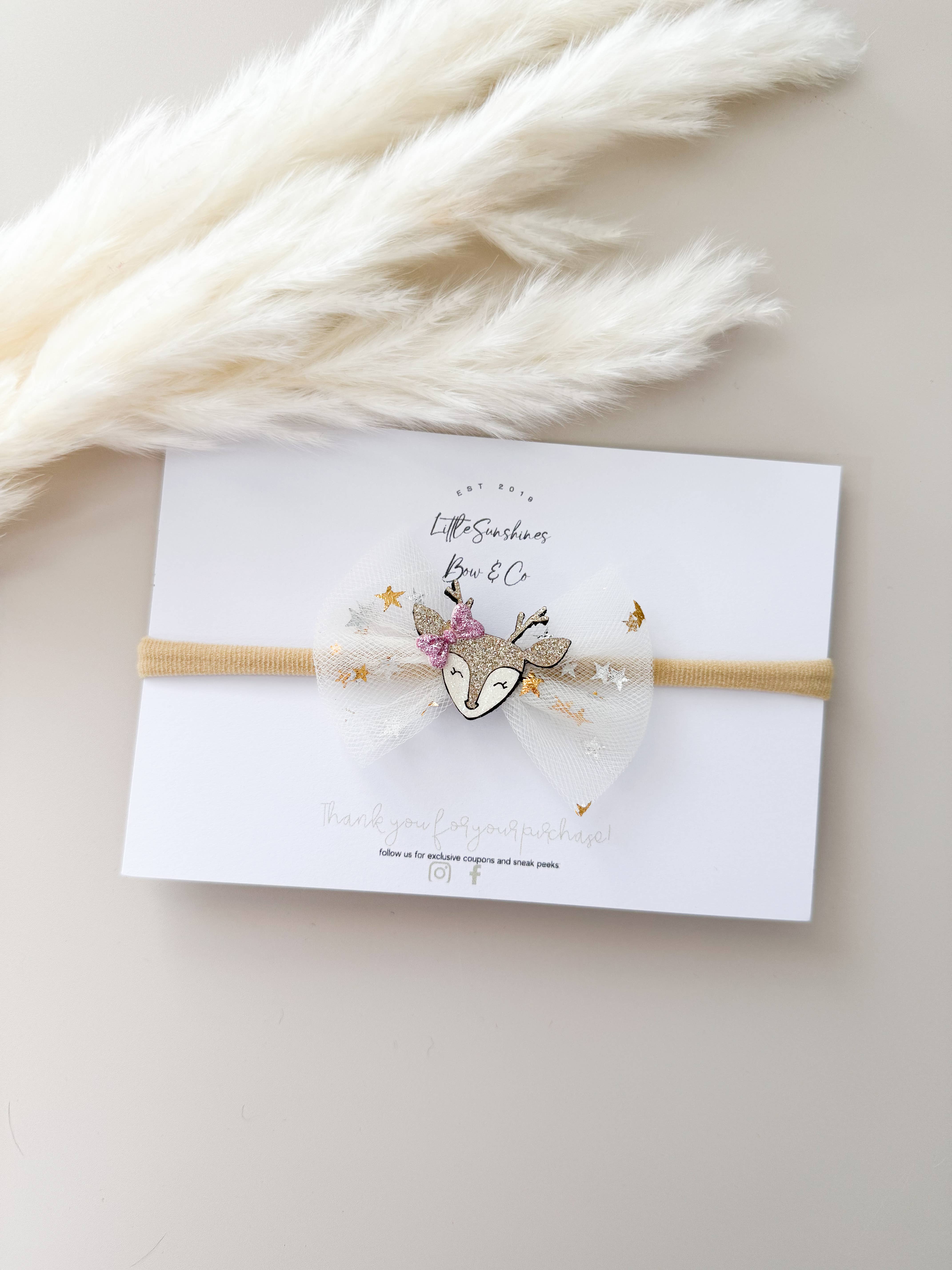 Little Sunshines Bow & Co - Wholesale Hair Clip - Kids - Reindeer Hair Clips & Headbands2