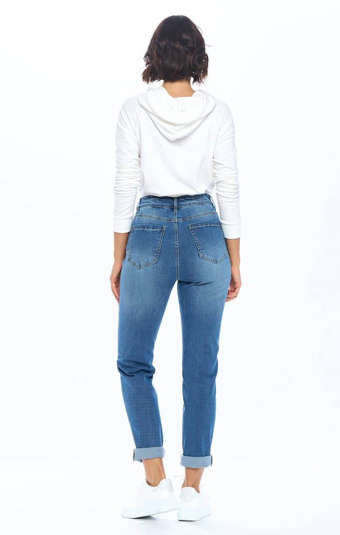 BLUE AGE – wholesale Jeans – Women’s – HIGH RISE KNEE RIPPED MOM JEANS9