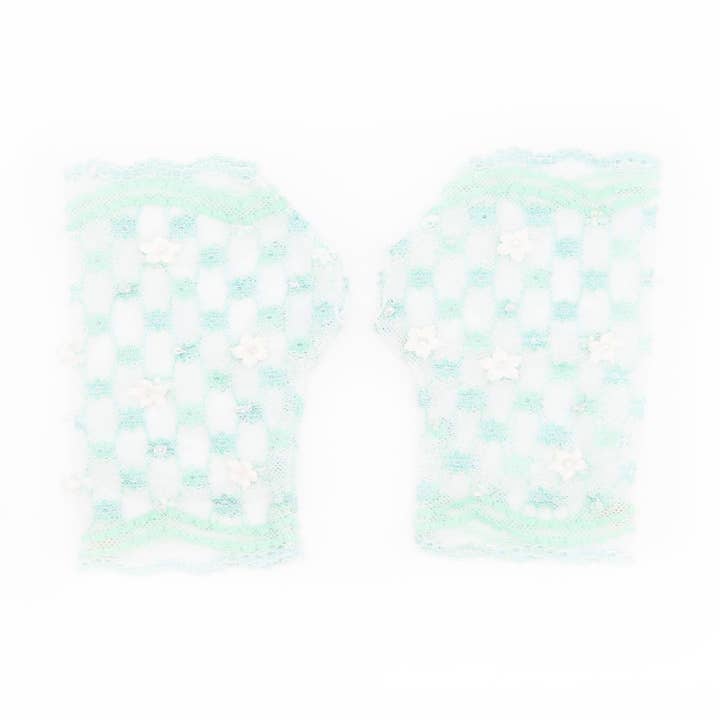 Pastel Floral kanten handschoenen voor wholesale door ADIBA