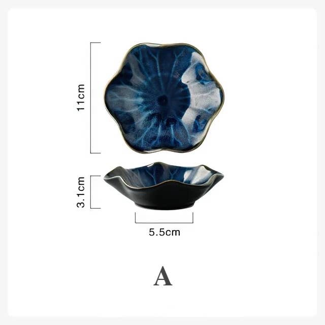 Homerely (We Cover All Import Duties) – wholesale Decorative plate/dish/bowl – Ceramic Flower Shape Plate0