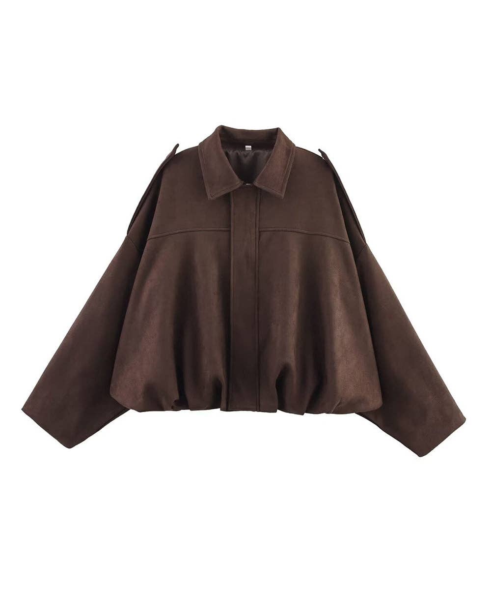 Aria Romance - Wholesale Jacket - Women's - Suede Texture Lapel Jacket13