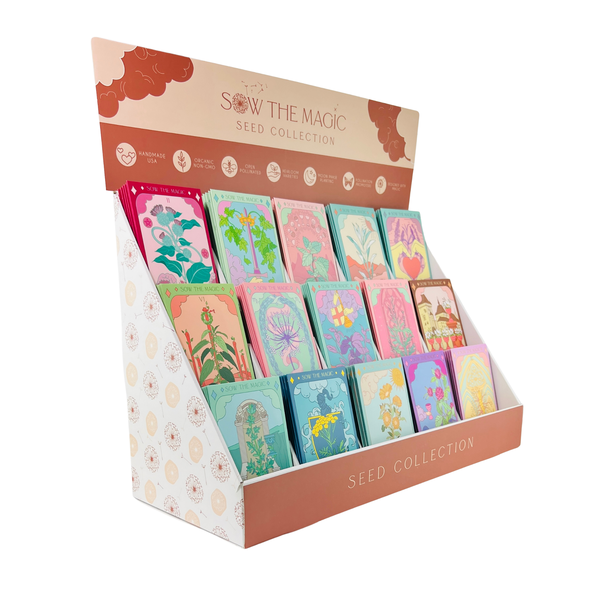 Sow the Magic - Vente Graines de plantes - Collection de graines de tarot Herb Garden avec présentoir en carton gratuit1