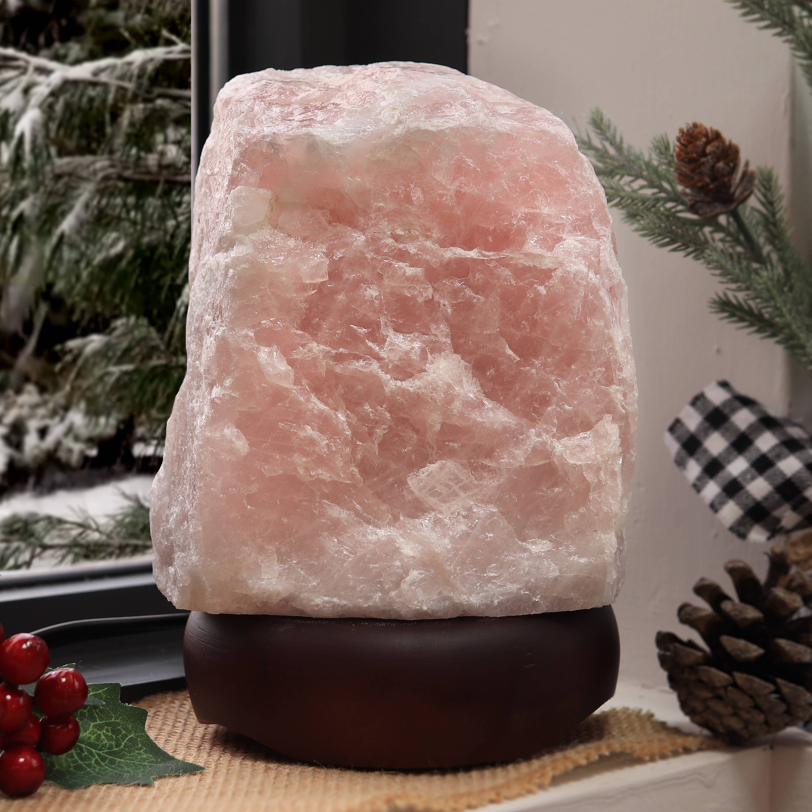 Natures Artifacts Inc - Wholesale Accent/Desk Lamp - Rose Quartz Lamp6