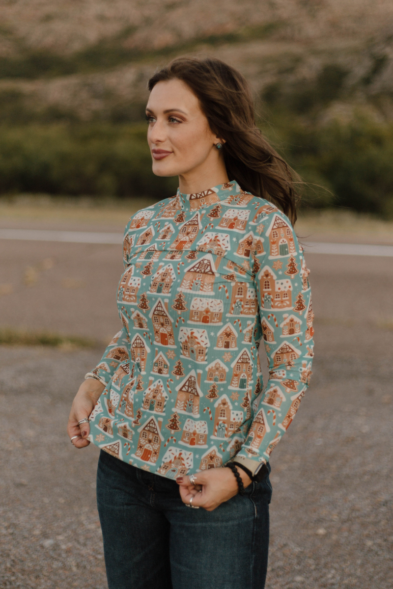 Sterling Kreek - Wholesale Blouse - Women's - Wrangler's Wonderland Mesh Top2