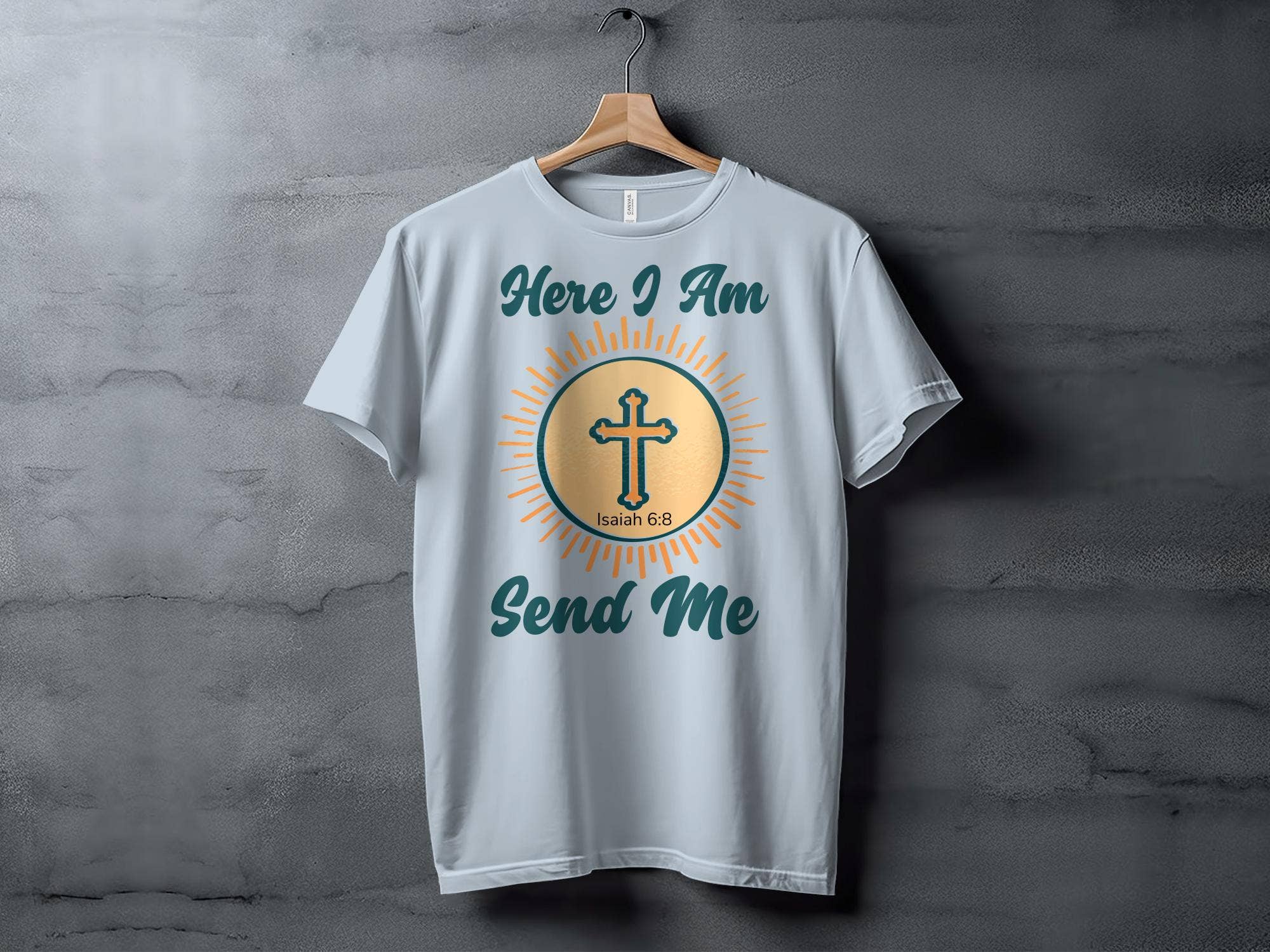 FreakyTeeFactory - Wholesale Screen Printed T-Shirt - Women's - Christian T-Shirt Here I Am Send Me, Isaiah 6 8 Scripture Tee, Religious Gift, Faith-Based Clothing, Unisex Bible Verse Shirt27