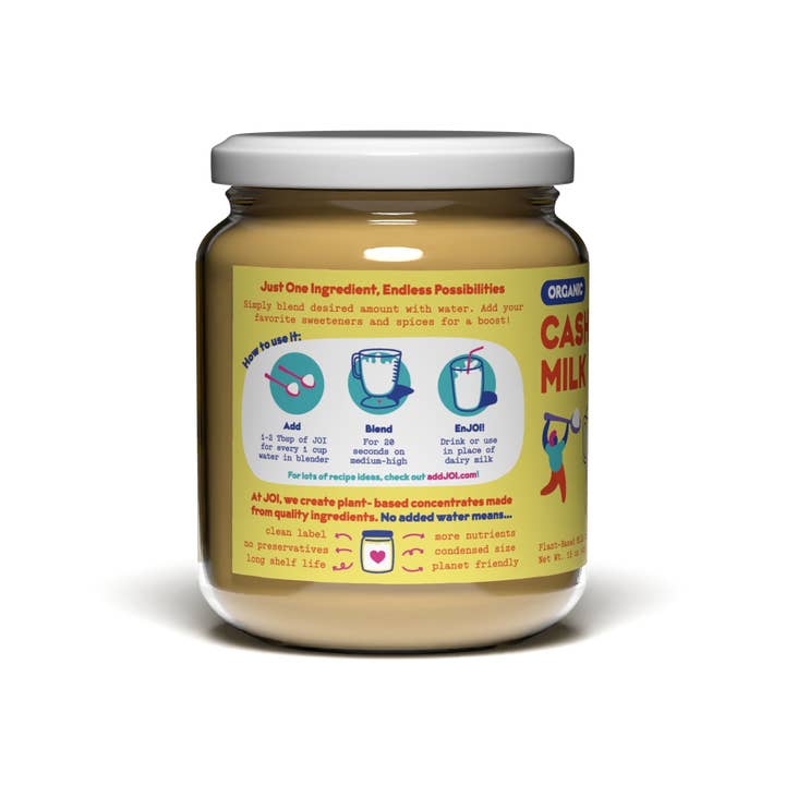 JOI - Wholesale Non-Dairy Milk - Cashew Milk Base Organic - 15 oz