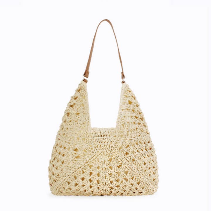 ACCITY - Wholesale Beach Bag - POPULAR RETRO ETHNIC STYLE PAPER ROPE WOVEN BAG_CWAB4695