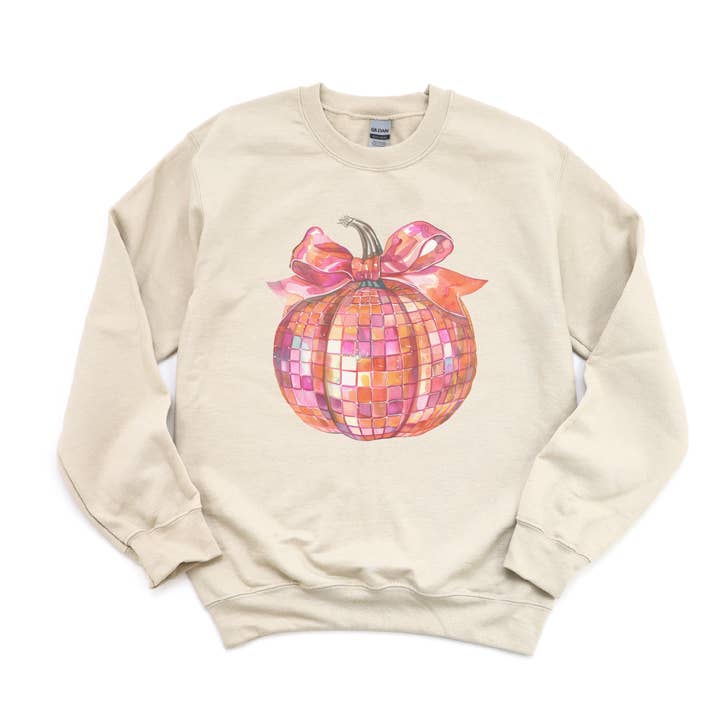 Boho Bailey - Venta al por mayor Sudadera estampada - Mujer - Sudadera navideña con estampado doble de Papá Noel y calabaza