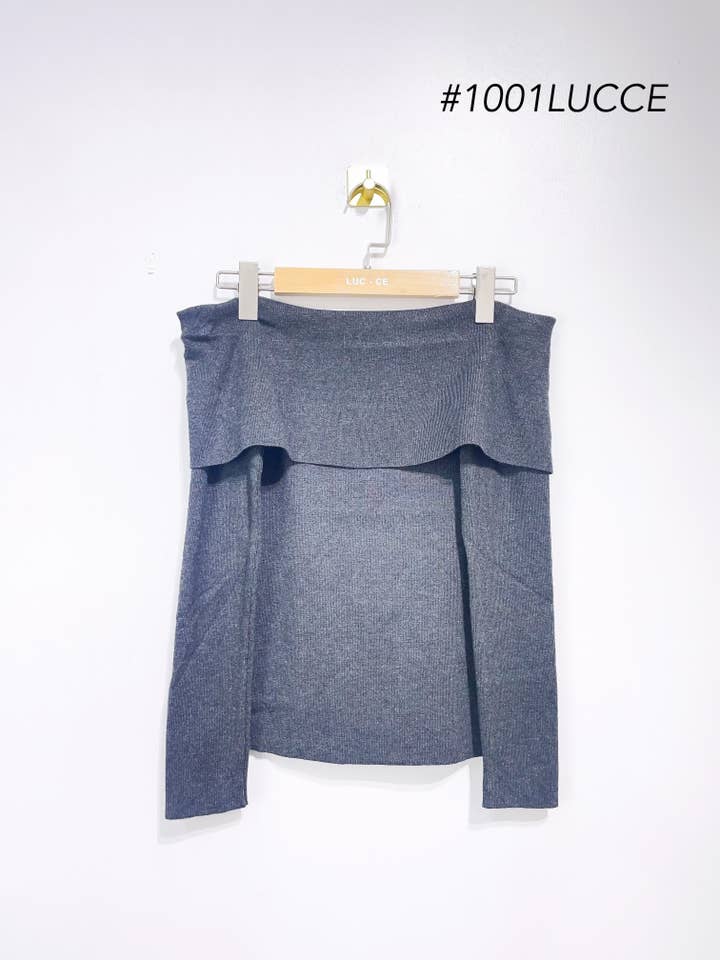 LUCCE - Wholesale Knit Sweater - Women's - Off shoulder sweater - 10011