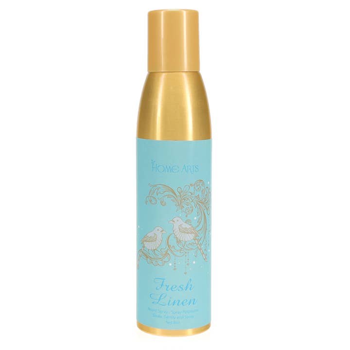 Frisk linned Room Spray guld finish 6 stk for engroshandel hos HomeArts