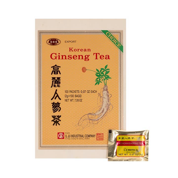 KEY Company – wholesale Health/detox tea – Korean Ginseng Tea Set - Wooden Box - 2g x 50pcs