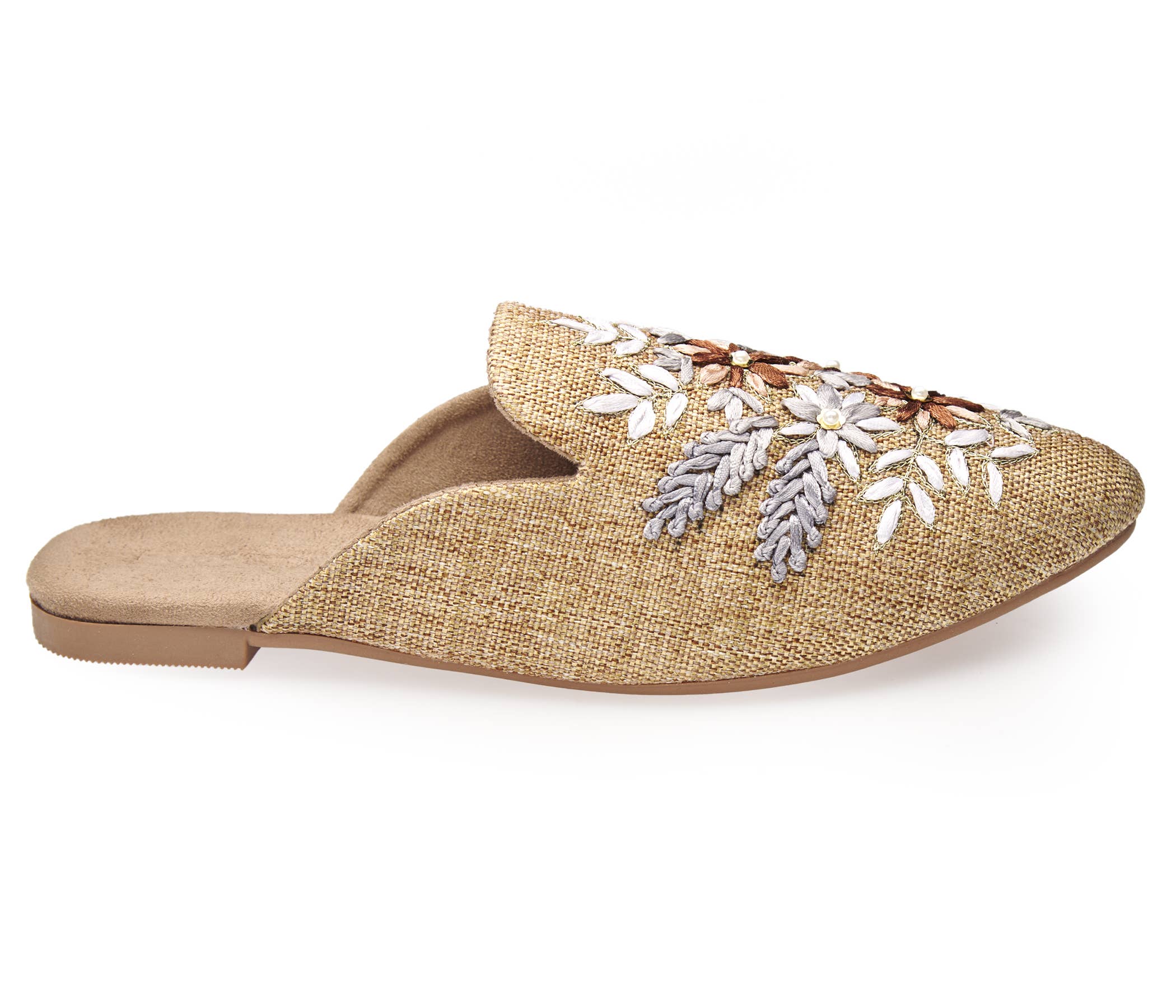 Fuchsia - Wholesale Mules - Women's - Pointed Toe Embroidered Blossom Bliss Women's Mule4