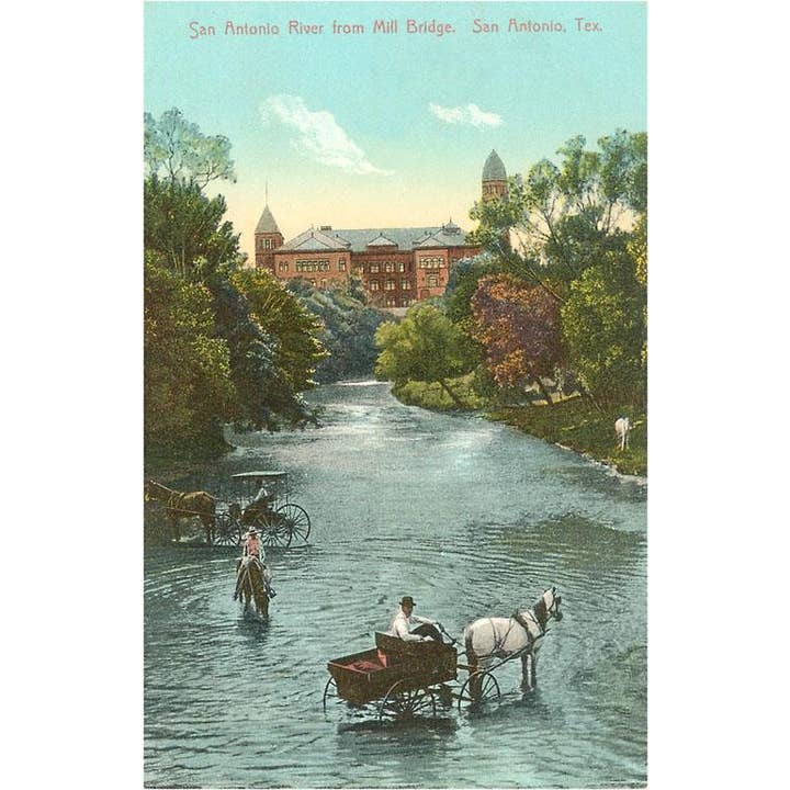 Postcard TX-144 San Antonio River, San Antonio, Texas for wholesale by Found Image Press