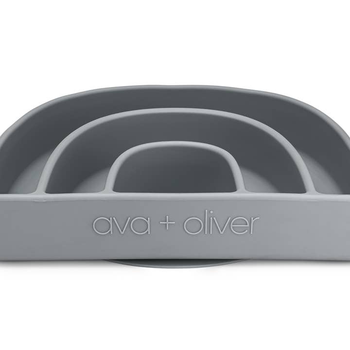 ava + oliver – wholesale Tallrikar - Barn och baby – Regnbågsplatta | Skiffer1