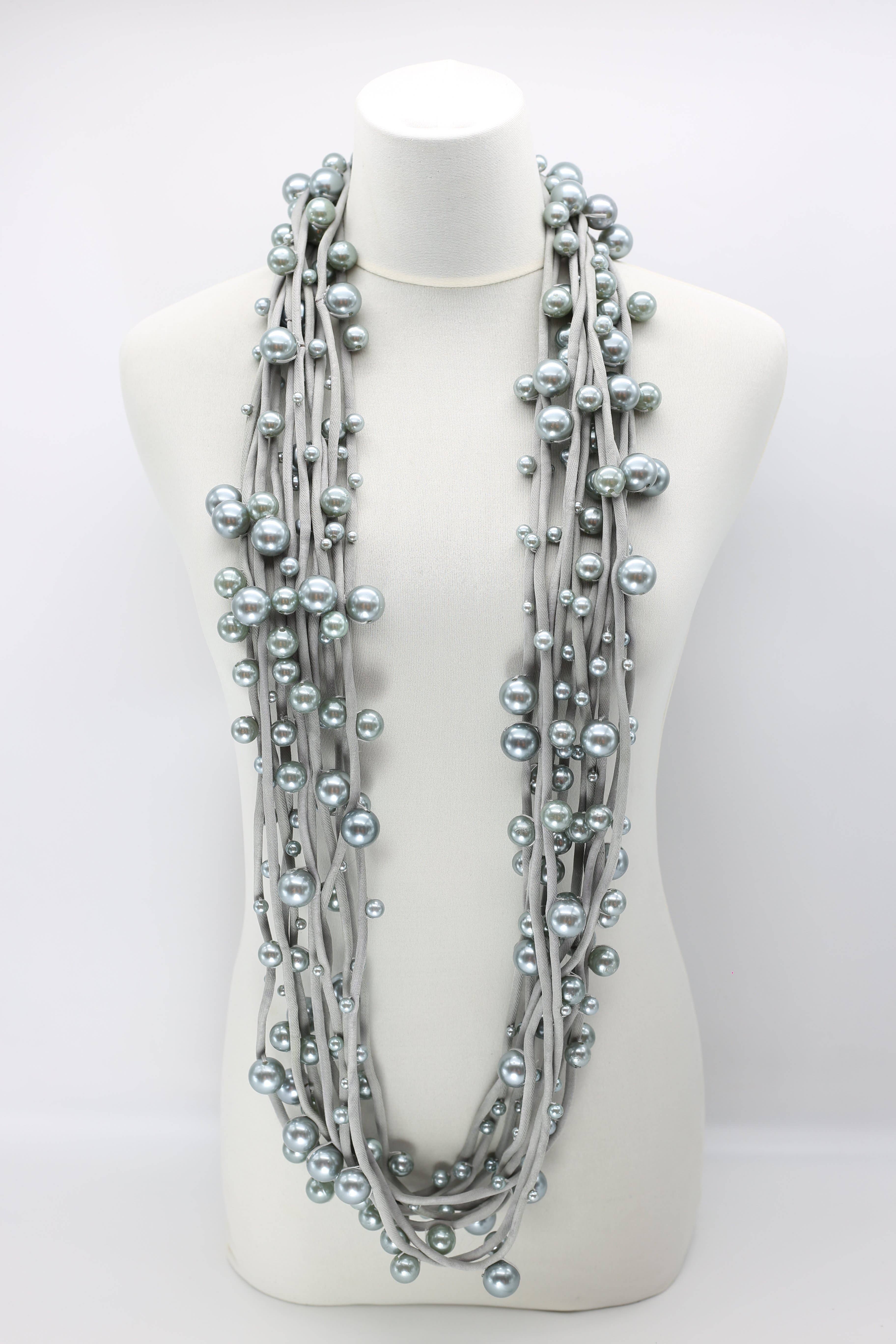 Jianhui London – Engroshandel Perlehalskæde – Faux perler på tekstil snor halskæder - Large9