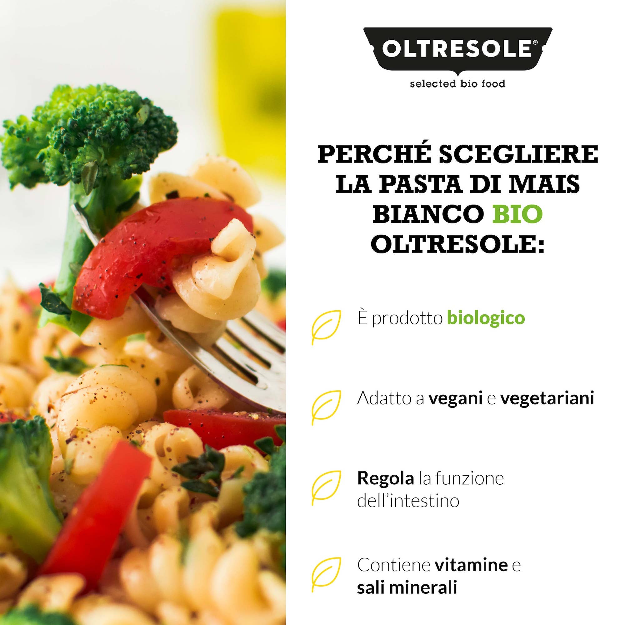 Oltresole - Vente Pâtes - PÂTES DE MAÏS BLANC BIO FUSILLI 4 Kg4