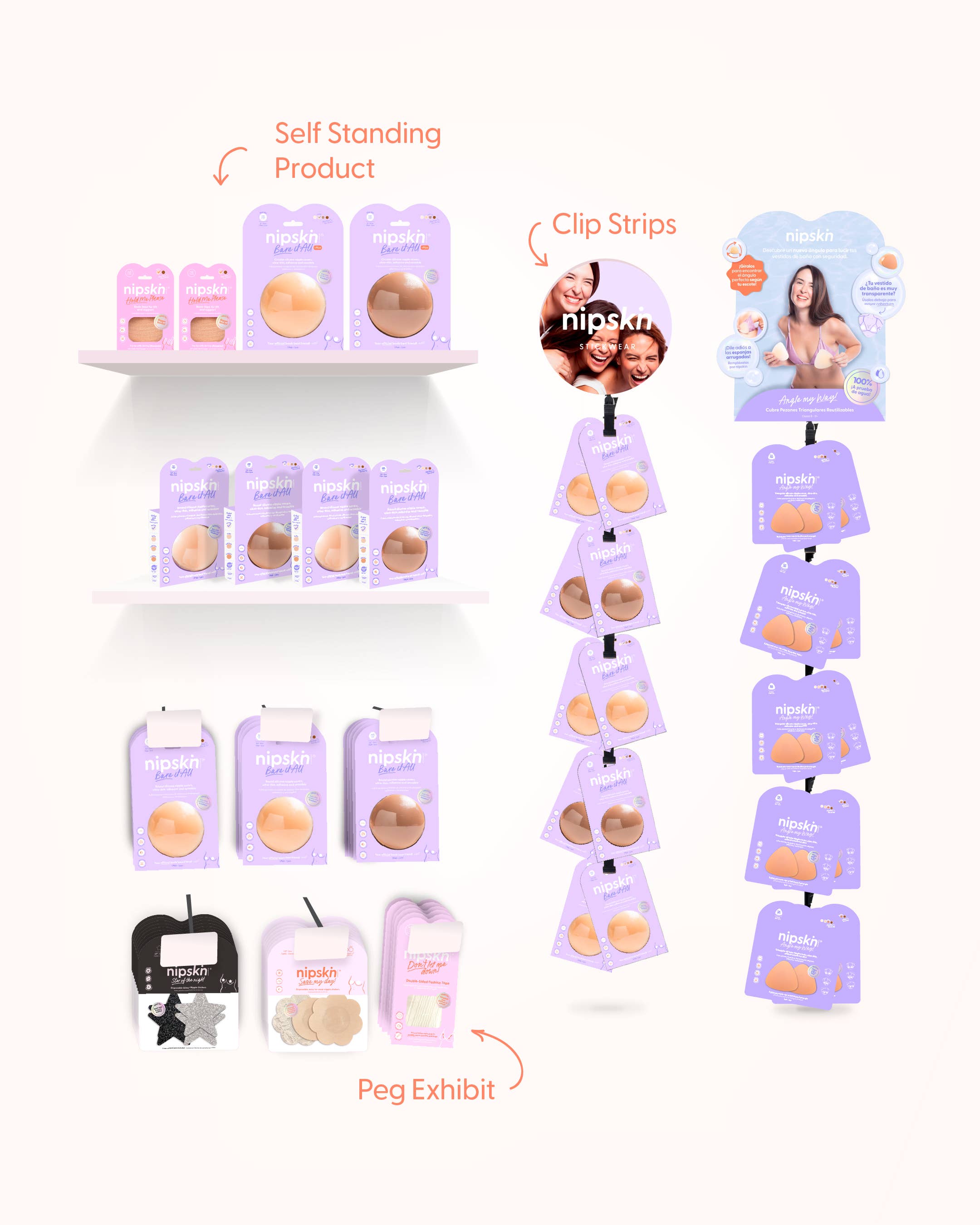 Nipskin Stickwear – Engroshandel Brystvortepads - Dame – Genanvendelige silikone brystvorteovertræk - Nipskin32