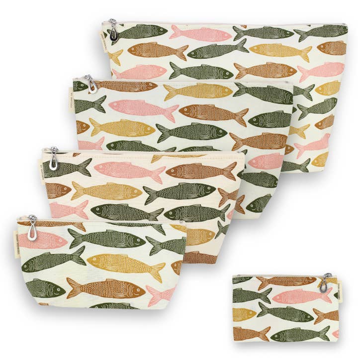 Dana Herbert – bolsa de maquilhagem e cosméticos por atacado – Conjunto de Bolsas de Maquilhagem - S, M, L, XL + Moeda (Poupe $4,75)10