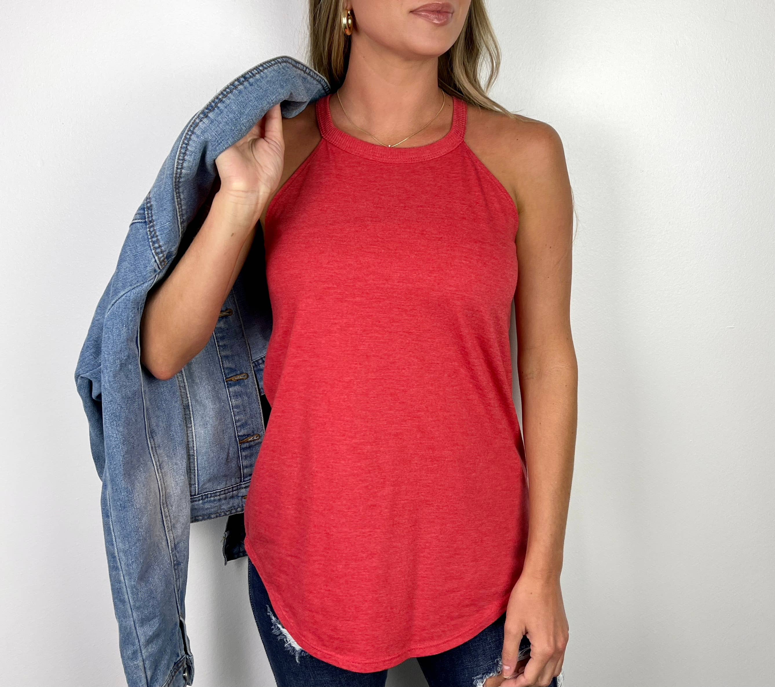 Trendznmore - Modern Graphic Apparel - Wholesale Tank Top - Women's - Solid Women's Perfect Tri Rocker Tanks6