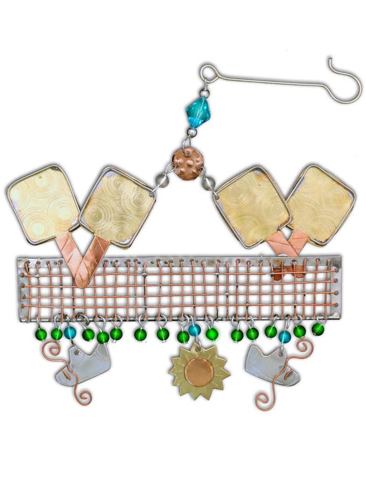 Pickleball Ornament for wholesale by Pilgrim Imports