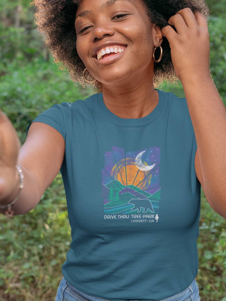 Shatter Scene Bear Graphic T-shirt for wholesale by Wild West Shirt Company