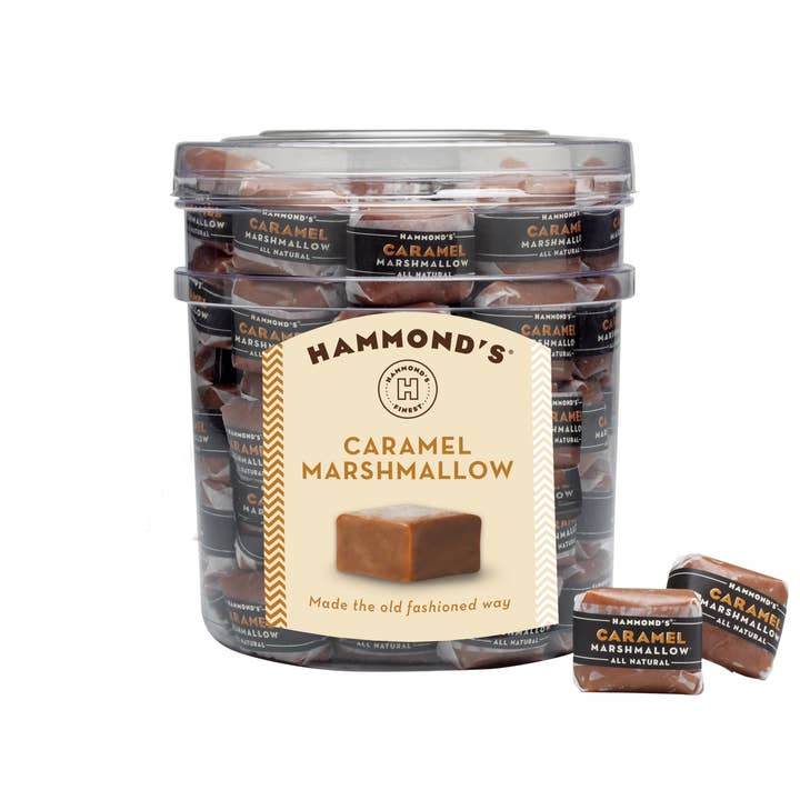 Hammond's Candies - Wholesale Marshmallow - Caramel Marshmallow Display Tub .75oz