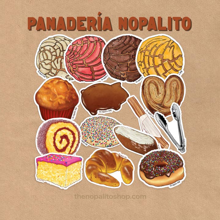 Panadería Nopalito Sticker Bundle for engroshandel hos The Nopalito Shop