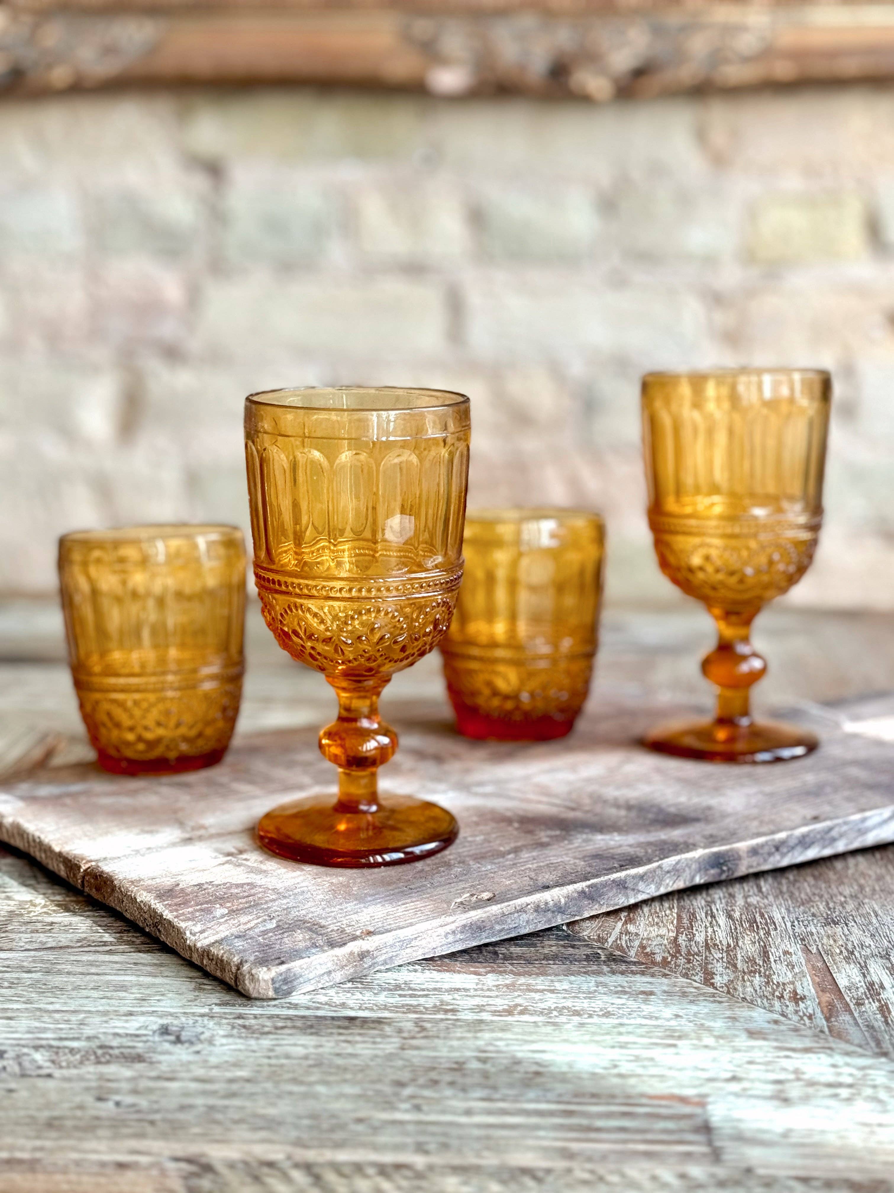 Patina Vie - Wholesale Wine Glass - Lyon Amber Goblet1