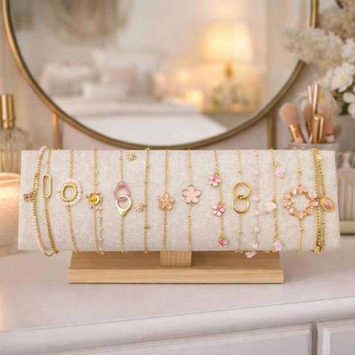 Pack de 12 bracelets acier - rose pour la vente par Reference Mode