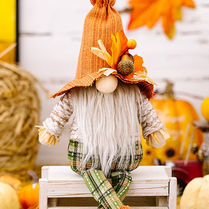 UNISHE - Wholesale Decorative Tabletop Object - Thanksgiving Sunflower Maple Rudolf Doll MOQ 3pcs HB024