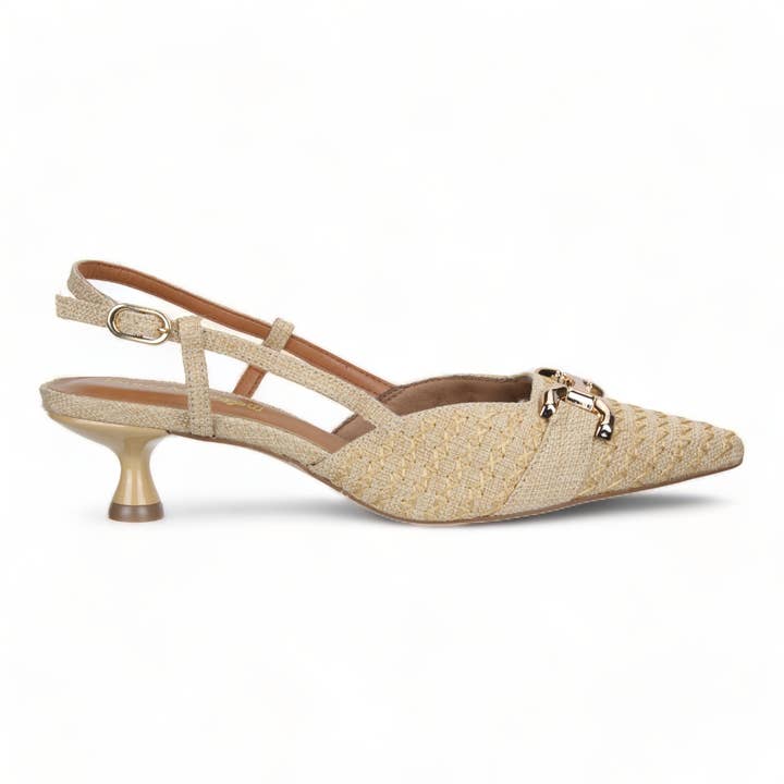 Bruno Menegatti - Wholesale Low Heels - Women's - Jadore Slingback Pump - Canvas 376010