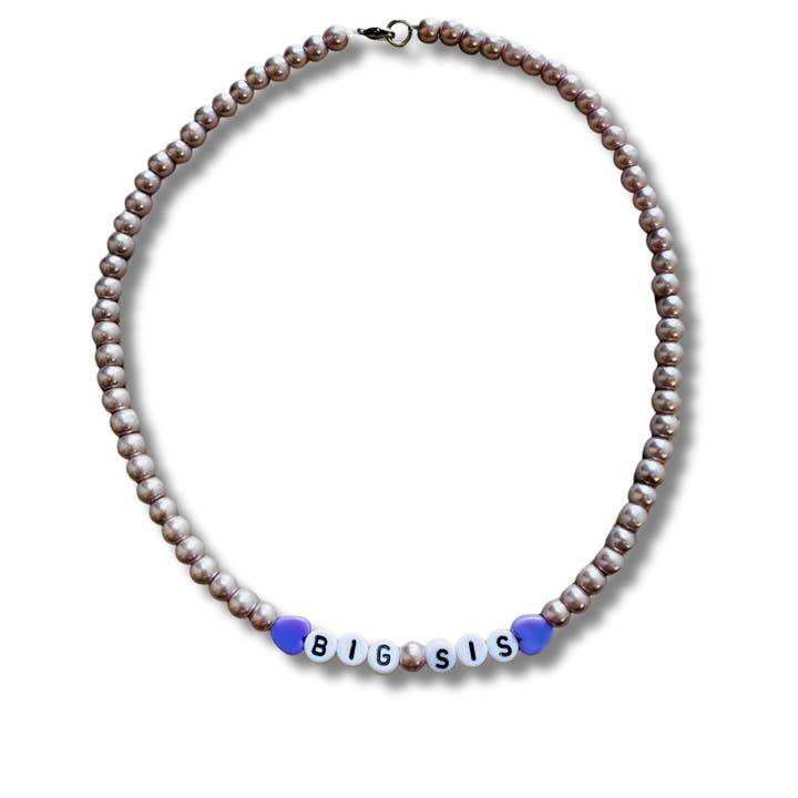 Handgefertigte Big Sis Lavendelperlenkette für Kinder oder Erwachsene für den Großhandel von Sadie’s Moon