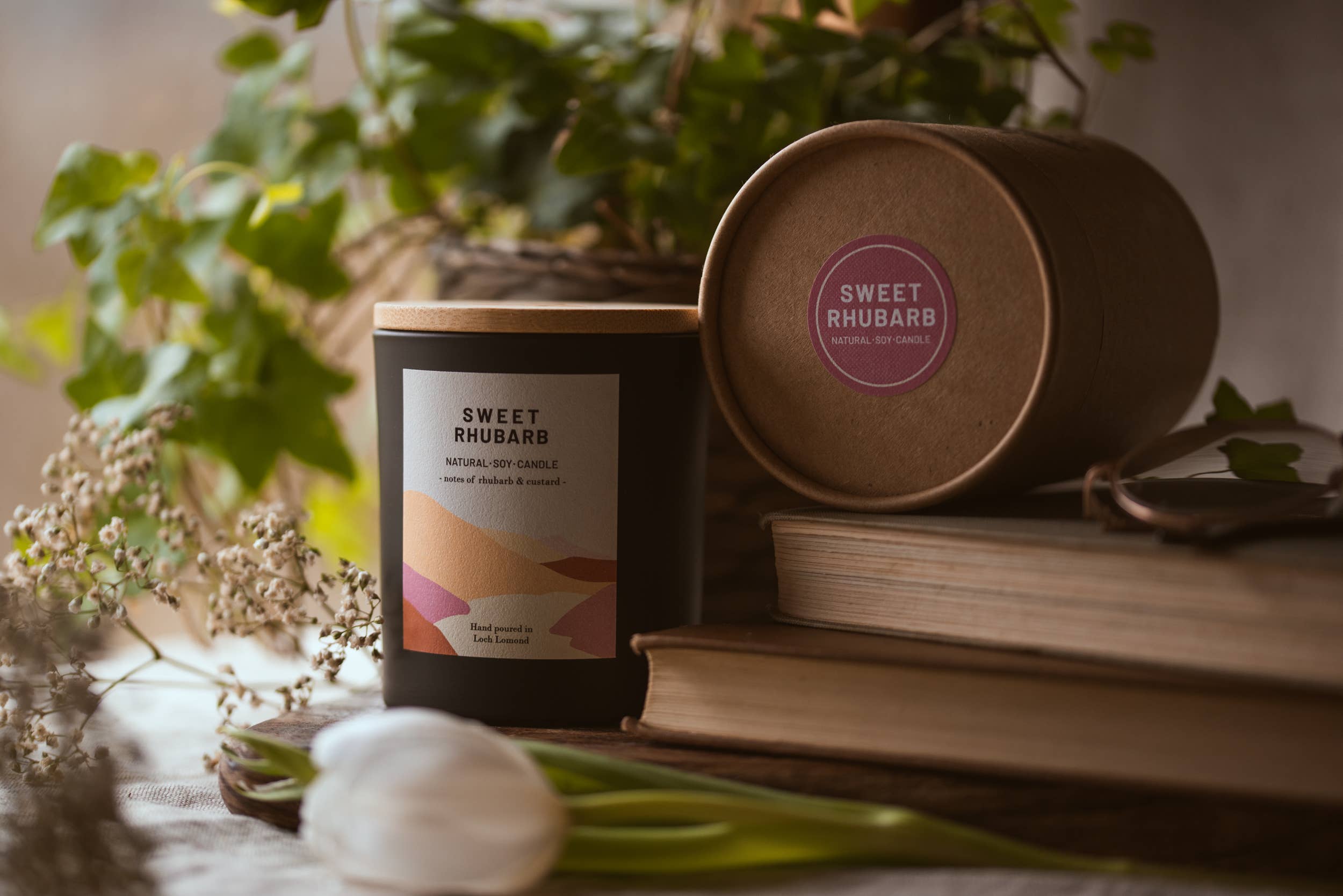 Ocoee House – wholesale Jar/filled candle – Sweet Rhubarb, Organic & Vegan Scented Candle | Ocoee House5