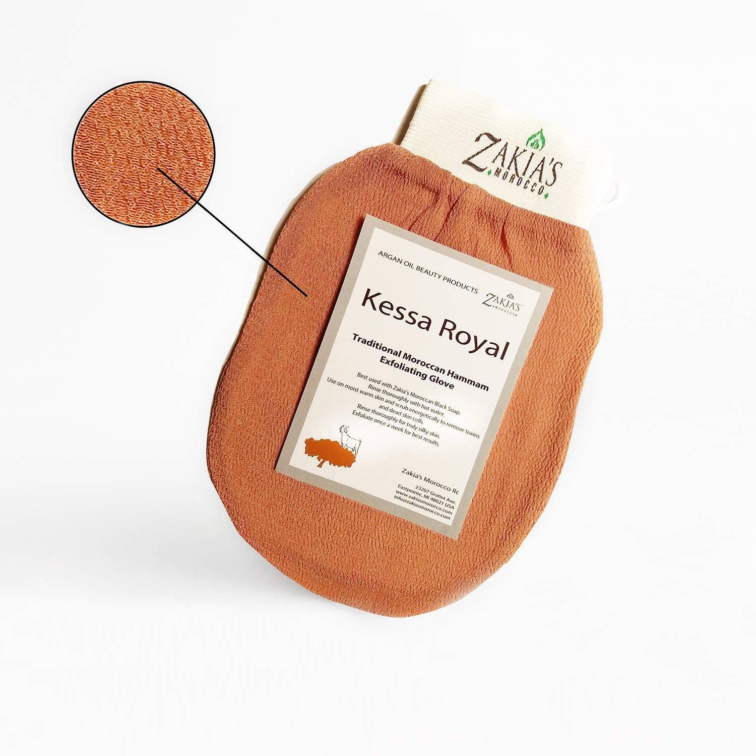 Zakia's Morocco - Vente Gants/moufle pour gommage - Gant de gommage Kessa Original Hammam1