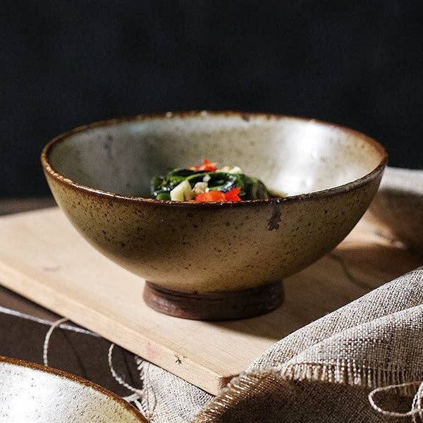 Gohobi Handmade Japanese Style Stoneware Bowl for wholesale by Gohobi (We cover U.S. import duties)
