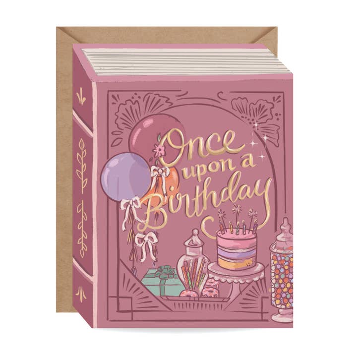 Il était une fois une carte d'anniversaire pour la vente par Inklings Paperie